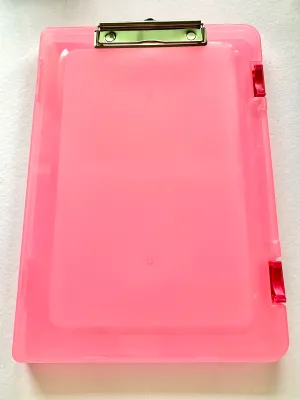 Slimcase Long Storage Clipboard with side opening and double locks / File Case / paper organizer / Clip board Long