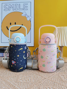 ปลอกหุ้มขวดน้ำแบบสากล นักเรียน ชิ้น เหมาะสำหรับเด็ก 550 มล ปลอกหุ้มแก้วเก็บความร้อนแบบเฉียง