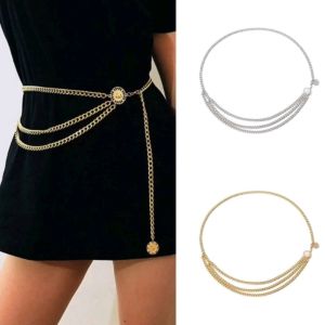Womens Metal Chain Vintage Belt (Rockstar Theme Party Belt)