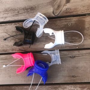 Rubber Deep Diving Respirator Mouthpiece Snorkeling Spare Disposable Mouth Bite Dry Breathing Tube Suction Nozzle