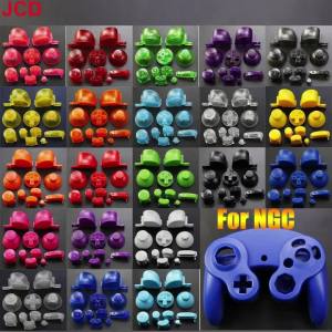JCD 1set Analog Stick Cap Buttons Keypads Y X A B Z Buttons Joystick Stick Caps For Gamecube For NGC Controller