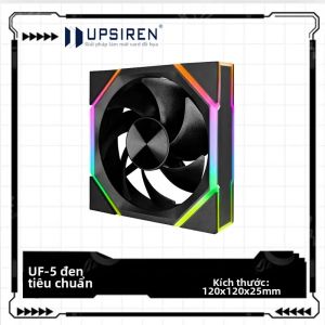 UPSIREN UF-5 ARGB Quạt Vỏ Máy Tính 120mm Áp Lực Cao Tiếng Ồn Thấp 800-2000RPM 3PIN ARGB 4PIN Giao Diện PWM Vòng Bi Chất Lỏng