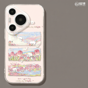 CIJING | Transparent Cute Silicone Huawei P Series Phone Case Cartoon