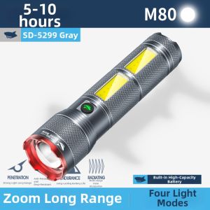 SMILING SHARK | Super Bright Long-Range Patrol Flashlight Durable and Long-Lasting