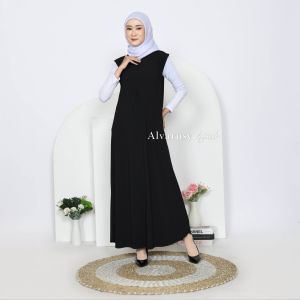 inner dress gamis wanita Daleman gamis tanpa lengan Jersey super