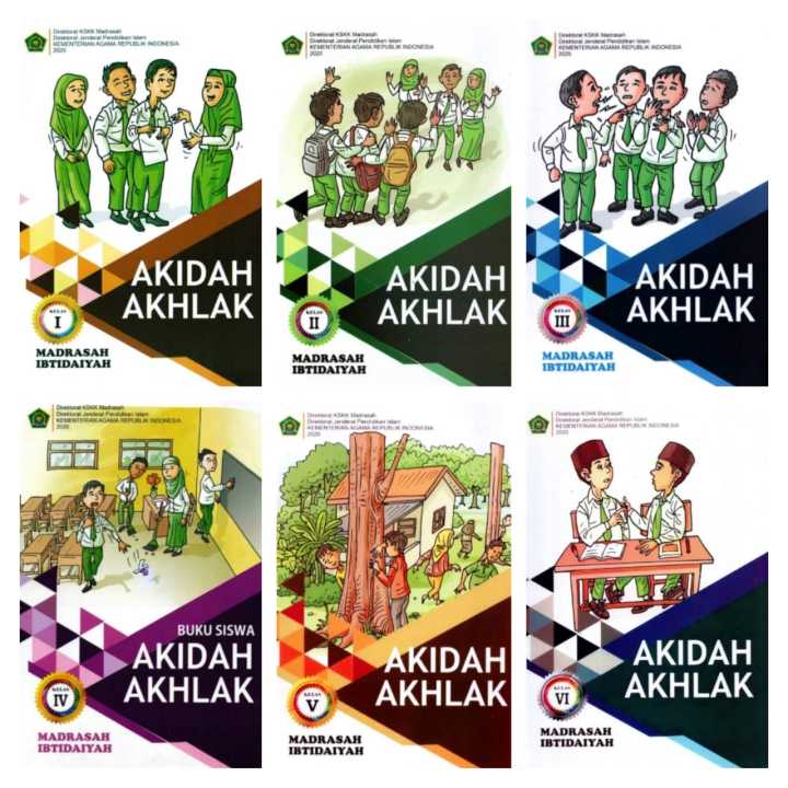 BUKU PAKET AKIDAH AKHLAK MI KELAS 1 2 3 4 5 6 LENGKAP | Lazada Indonesia