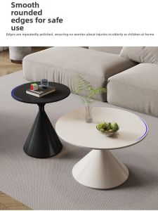 Round Modern Simple Design Ceramic Panel Coffee Table