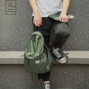 Japanese Style Fashion Brand Backpack Ultra-Light Foldable Waterproof Rucksack Large Capacity Mens and Womens Outdoor Hiking Storage Travel Bag