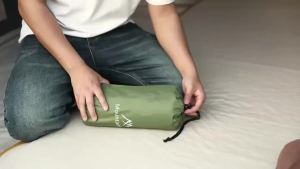 Mountainhiker | Portable Automatic Inflatable Pillow Comfortable Quiet High-Elastic Rebound Cotton Pillow Suitable for Outdoor Camping Travel
