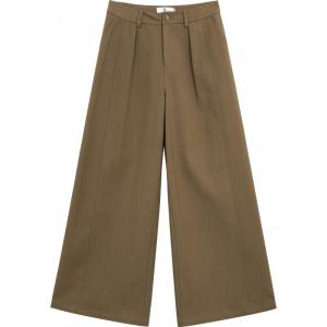 Relaxed Fit Wide Leg Trousers