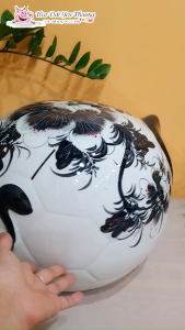 Heo bóng [ size 7 khổng lồ ] gốm sứ 40x35x35 lợn đất ống tiết kiệm quà lưu niệm