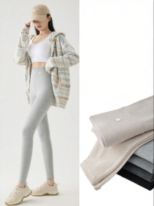 Slimming High Waist Stretch Cotton Leggings 3/4 Length