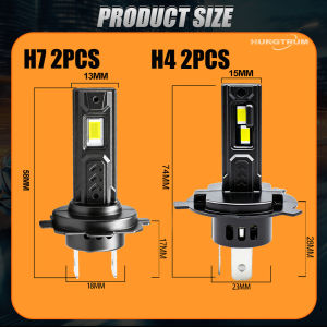 H7 H4 LED Headlight 2400000LM CANBUS Lights High Low Beam Ultra Lamp 6000K Wireless Plug And Play Led Headlamp 7035 CSP CHIPS