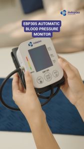 Indoplas Automatic Blood Pressure Monitor EBP305 with USB-C Adapter