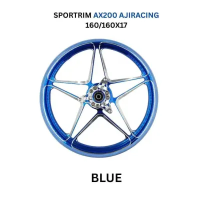 AJI RACING ASTRIX SERIES SPORT RIM BINTANG FOR QJ MOTOR AX200S / AVETA NOVA 160 1.60/1.60 X 17 INCH STAR DESIGN CNC STELL WHEEL AX200 NOVA160 PURPLE BRONZE