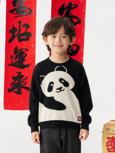 Great Family | Cute Panda Warm Childrens Knitted Sweater