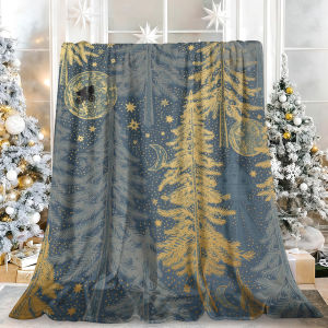 Beast Kingdom | ET Alien Bike Moon Forest Flannel Blanket Soft Fuzzy Plush Cozy Warm Throw for Sofa Bed Couch Home Decor