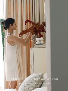 Japanese Blackout Aesthetic Curtain for Window Bedroom 5/7 FT New Design With Ring Curtains Kurtina 1PCS