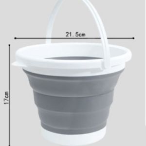 1pcs Folding Water Bucket Collapsible Portable Pail Durable Handheld Tub for Outdoor Fishing Car Cleaning & Daily Storage