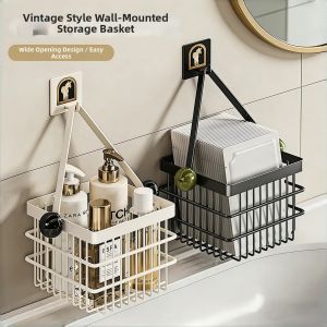 HALEXIONG | Wall-mounted Hole-free Large Capacity Storage Basket