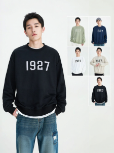 Warrior | Crew Neck Men Heavyweight Sweater Casual American 2026 Spring New
