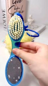 Bàn Chải Chà Gót Chân 2 Đầu - Đá Bọt Biển Mài Gót Chân Tẩy Tế Bào Chết