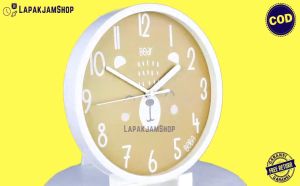 Jam Dinding Analog Karakter Anak Murah Boba BB1515 Alpaca Dekorasi Rumah Keren BestSeller Besar