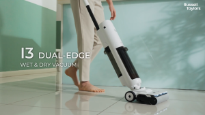 Russell Taylors Dual-Edge Wet Dry Cordless Floor Washer Vacuum Self-Cleaning with Hot Air Drying i3