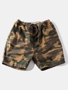 XIAXIANG | Loose Camouflage Mens Cargo Shorts For Outdoor Summer 3/4 Length
