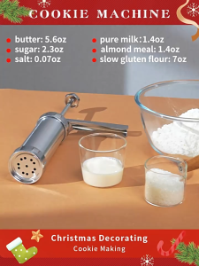 13pcs/set DIY Manual Cookie Mold Gun Cookie Press Kit Machine Gun Decorating Squeezing Machine Baking Tool