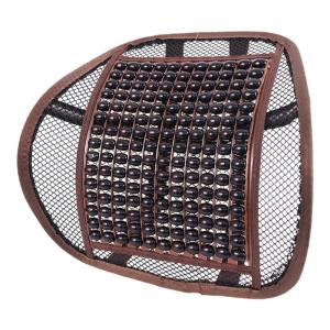 Summer Breathable Wooden Bead Lumbar Support Car Cushion