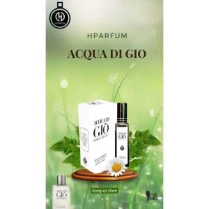 Nước hoa Nam Nữ Hparfum GI0 Trắng chai 25ml Dạng xịt Nước hoa Pháp hàng Authentic