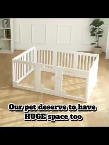 【🔥🔥SG SPOT】DIY Dog Fence Transparent Indoor Free Combination Acrylic Dog Playpen Splicing Isolation