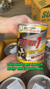 [Bán Sỉ] Thùng 24 Nhớt Xe Tay Ga BCP Super 1 Thái Lan 10W40 800mL Công Thức Cải Tiến Êm Xe Nhẹ Máy