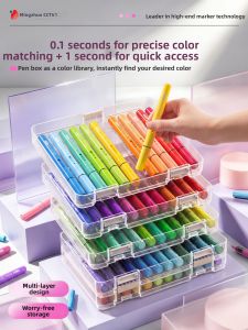 MINGZHUO | Kid-safe Washable Non-toxic Soft-tipped Blendable Felt-tip Pen Set