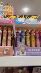 [1PCS] Bolpen/ Pulpen/ Pena/ Ball Pen Cetek Cetekan 10 WARNA fancy Motif Lucu Super Hero / Kuromi / Unicorn Kepala