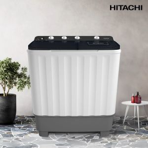 Hitachi ฮิตาชิ เครื่องซักผ้า 12กก./8กก. เครื่องซักผ้า2ถัง Twin Tub LTT 12JWT PFB/ LTT 12JWT MRG