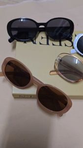 พร้อมส่งจากไทย NEW ITEM  แว่นตากันแดด   ทรงรี แฟชั่นเกาหลี งานเกรดพรีเมี่ยม  แบบใหมสวยๆ  ป้องกันUV 100% รุ่นKR2