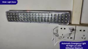 Đèn LED Khẩn Cấp Di Động Có Thể Sạc Lại Đèn Lồng Tự Động Gắn Tường Đèn Làm Việc Kèm Pin Dùng Cho Trường Hợp Mất Điện Tại Nhà
