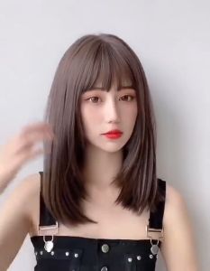 [TẶNG LƯỚI] Tóc giả nguyên đầu dáng lửng 40cm cao cấp - TG33