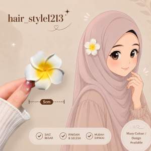 5cm Klip Rambut Bunga Besar Cuti-cuti Hawaii Hair Flower Clips Flowers Pin Flower Head Vocation Sea Beach海边野餐头饰头花发夹大花黄花