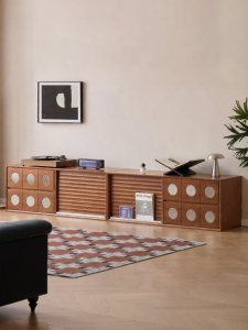 WEISHA | Bauhaus Mid-Century Solid Wood TV Cabinet