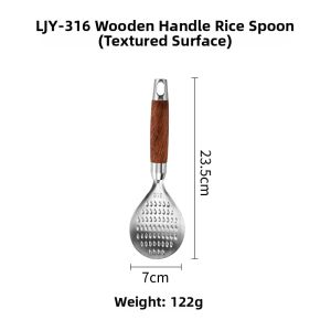 316 Stainless Steel Silicone Serving Spoon