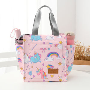 Cartoon Tote Going out Casual Womens Bag Work Hand Bag with Baby Mummy Bag Carrying Lunch Bag Lunch Box Bag Lunch Bag