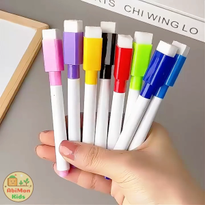 (10 cái) Bút Dạ Viết Xóa Cho Bé | Màu Sắc Đa Dạng Kích Thước Vừa Tay Dùng Cho Bảng Trắng Và Học Liệu Dot To Dot Tiện Lợi