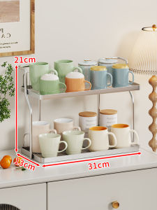 Cup Organizer Cup Rack Stand for Water Tea Coffee Cups Desktop Tabletop