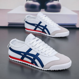 Giày Thường Ngày Chất Liệu Da Màu Đỏ Cao Cấp Cho Nam Và Nữ Giày Thể Thao Mùa Thu Chống Thấm Nước Giày Đế Bằng Đế Cao Su