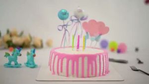 Lilin Ulir Metalic & Lilin Happy Birthday Simple