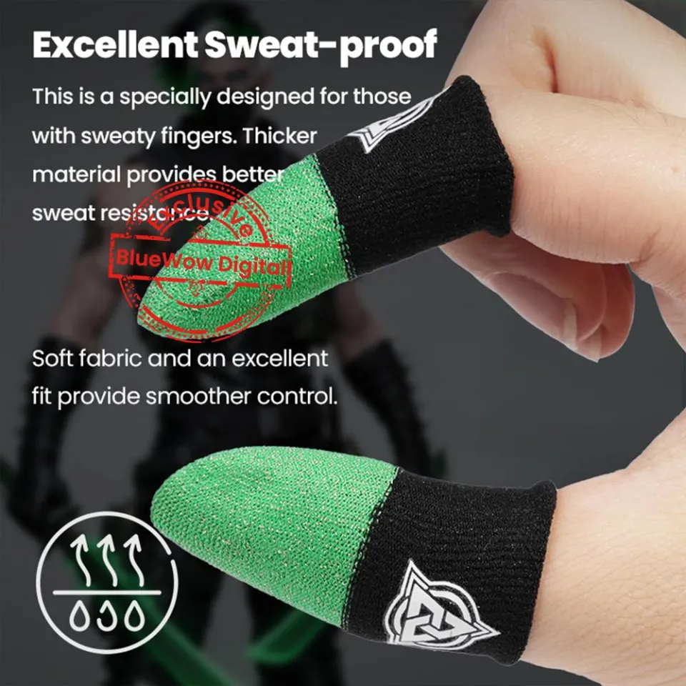 Gjinxi Mobile Phone Gaming Finger Sleeves, Anti-Sweat Extremely Thin Gamer Thumb Sleeves, Superconducting Fiber Finger Covers, Smooth Operation Finger Protectors, Suitable For All Touch Screen Devices - View #11