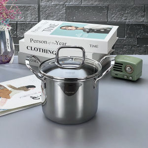 Mini Thickened 18/10 Stainless Steel High-Density Soup Pot Stew Pot Instant Noodle Soup Pot Porridge Auxiliary Food Small Pot